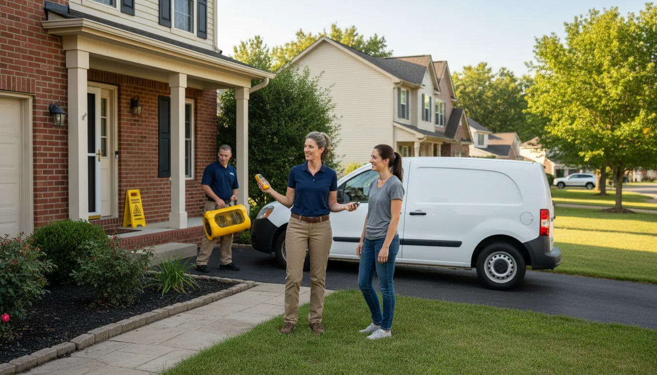 Residential water damage restoration in Orwigsburg, PA